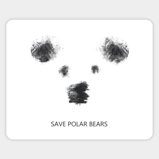 Save polar bears Sticker